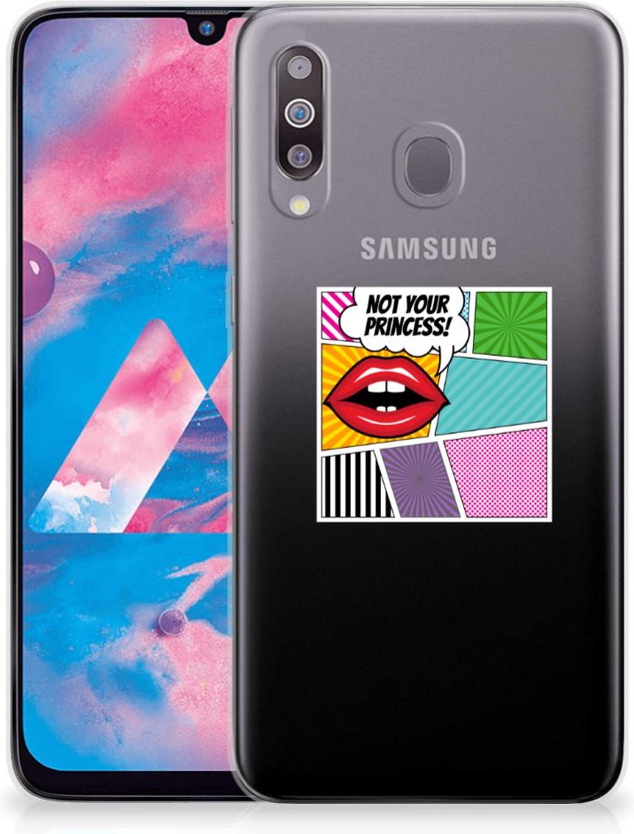 Samsung Galaxy M30 Silicone Back Cover Popart Princess