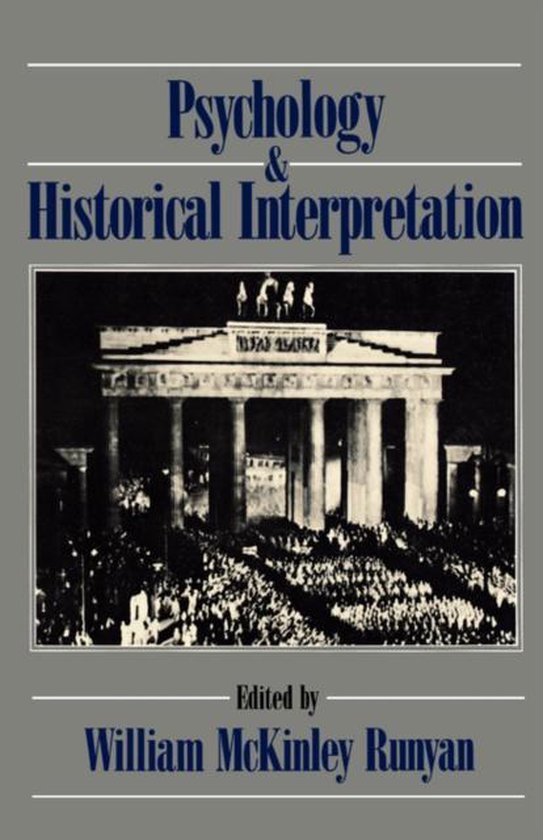 Psychology and Historical Interpretation - cover
