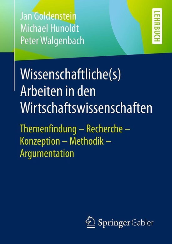Wissenschaftliche(s) Arbeiten in den Wirtschaftswissenschaft ... - cover