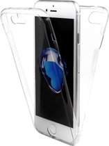 Hoesje geschikt voor Apple iPhone 6/6s + Plus - Voor en Achterkant 360 Graden Bescherming Shockproof Siliconen Gel TPU Case Screenprotector Transparant Cover Hoesje - (0.5mm)