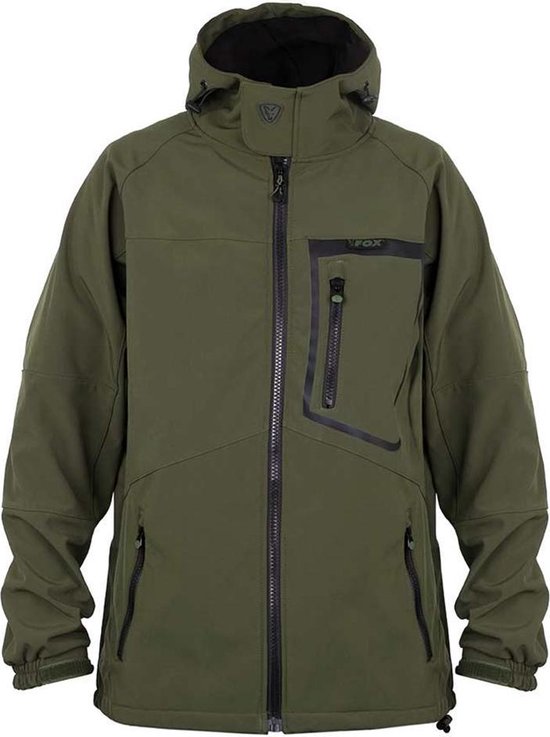 Fox green & black softshell best sale jacket