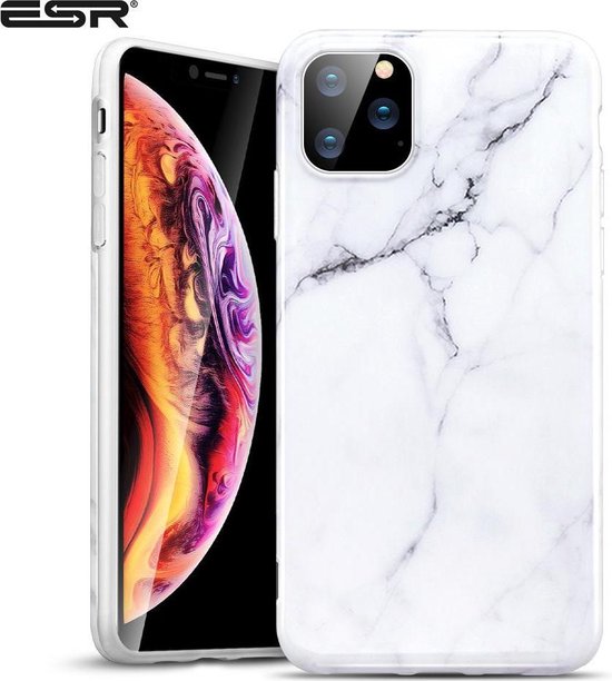 ESR - telefoonhoesje - Apple  iPhone 11 Pro MAX - Vogue marmer – Wit