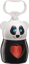 zakjeshouder Panda 9 cm zwart/wit