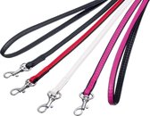 Paris leash,14mm,110cm whi.,artificial leather