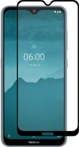 Nokia 6.2 Full Glue 9H Arc Edge Tempered Glass Screenprotector Zwart