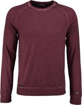 Cast iron dunne jacquard sweater bordeaux slim fit valt kleiner - Maat S