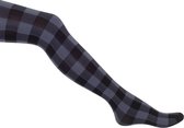 Bonnie Doon - Dames - Lumber Jack Tights - Zwart/Medium Grey Heather - maat 42/44