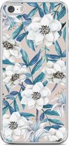 iPhone 5/5S/SE siliconen hoesje - Touch of flowers