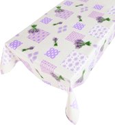 Little Dutch Tafelzeil 400 x 140 cm - Lavendel - Wit/Lila