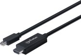 Manhattan 153232 video kabel adapter 1,8 m Mini DisplayPort HDMI Zwart