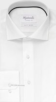 Michaelis - Overhemd Wit SL7 - 37 - Heren - Skinny-fit - Extra Lange Mouwlengte