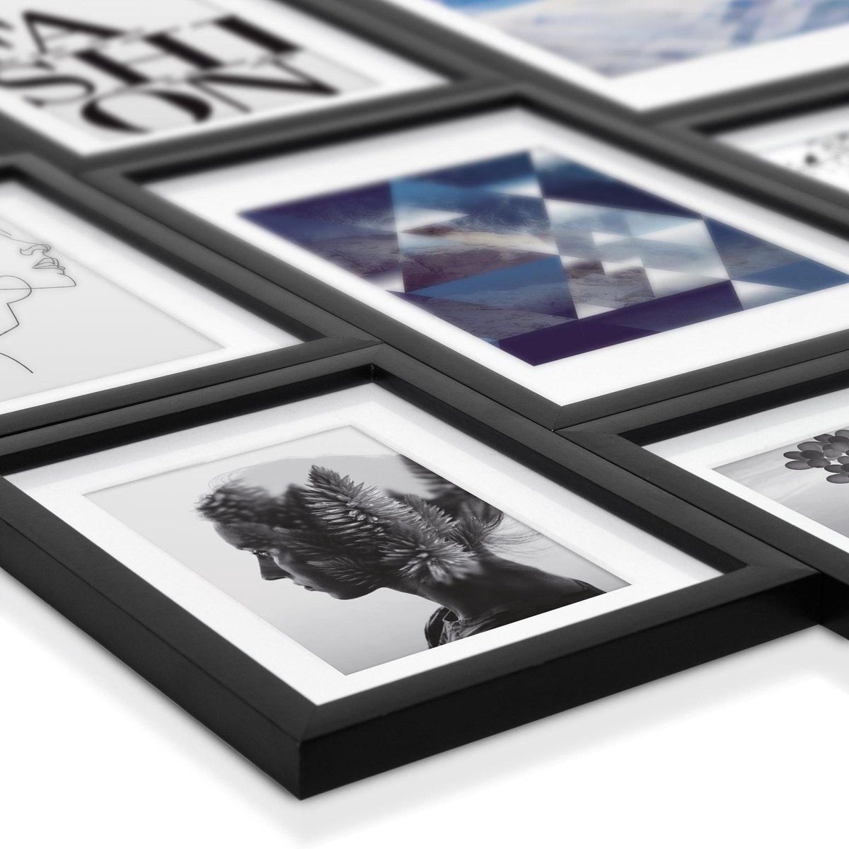 cadre photo bomoe lot de 30 - cadres photo collage noir