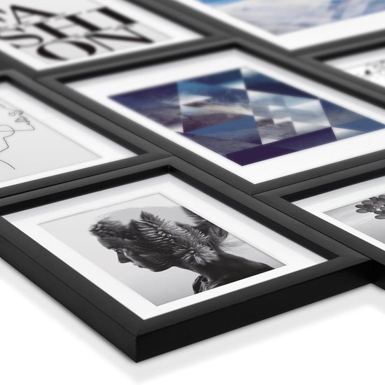 bomoe Set van 18 Fotolijsten Houten Picture Frames - 6x 10,5x15cm / 4x