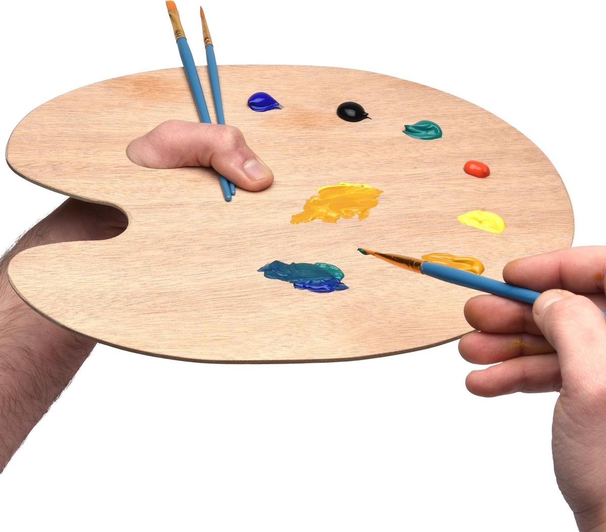 palette de peintre relaxdays - palette - palette de peinture - pour enfants  - palette