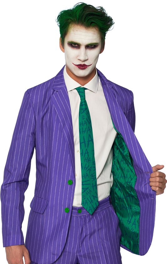 Suitmeister The Joker - Carnaval Mannen Kostuum - Gekleurd - Carnaval - Maat M