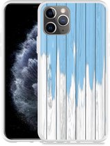 Geschikt voor Apple iPhone 11 Pro Hoesje Dripping blue paint - Designed by Cazy