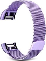 Fitbit Charge 2 Luxe Milanees bandje |Licht Paars / Light Purple| Premium kwaliteit | Maat: M/L | RVS |TrendParts