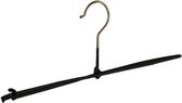 De Kledinghanger Gigant - 20 x Broekspeld metaal met zwarte anti-slip coating, 34 cm