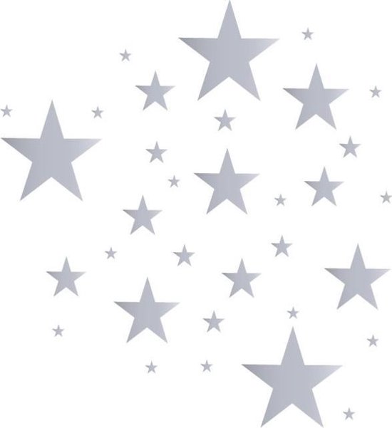 Scherm vorst oosten Muurstickers sterren met kleurtinten | bol.com