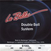 La Bella bas snaren 40-095 Double Ball Steenberger Headless 4saitig - Snarenset voor 4-string basgitaar