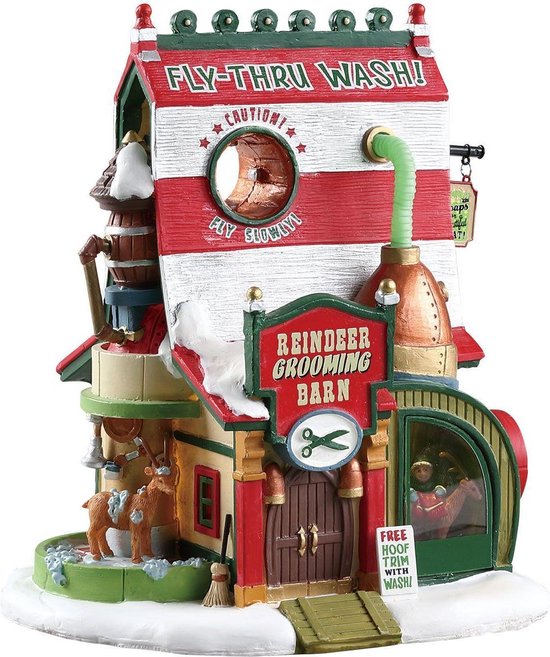 Lemax - Reindeer Grooming Barn