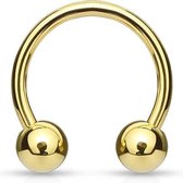 Horseshoe rond goud 1.6 x 12 x 5