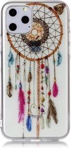 GadgetBay Dromenvanger Mandala Web Kraaltjes Kleur Spiritueel Hoesje Case TPU iPhone 11 Pro - Transparant