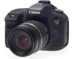 easyCover Silicone cover voor Canon EOS 7D Mark II - zwart