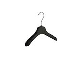 De Kledinghanger Gigant - 40 x Kinderhanger kunststof zwart met schouderverbreding, 26 cm
