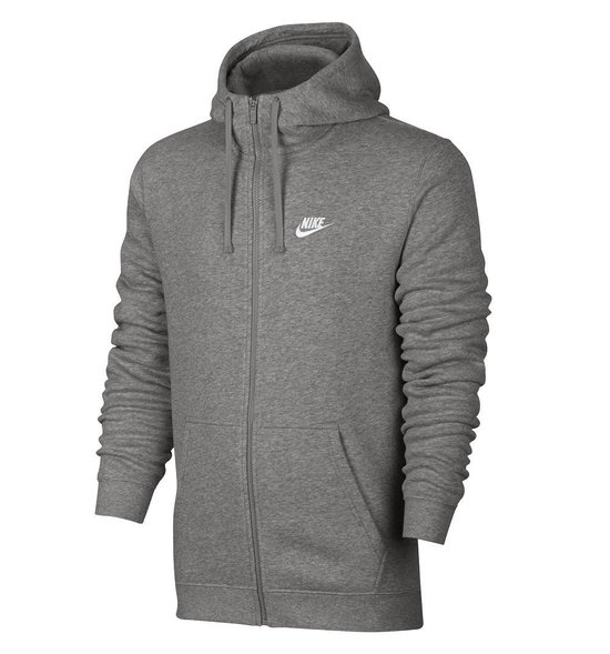 Nike FT Club Fleece vest heren grijsL