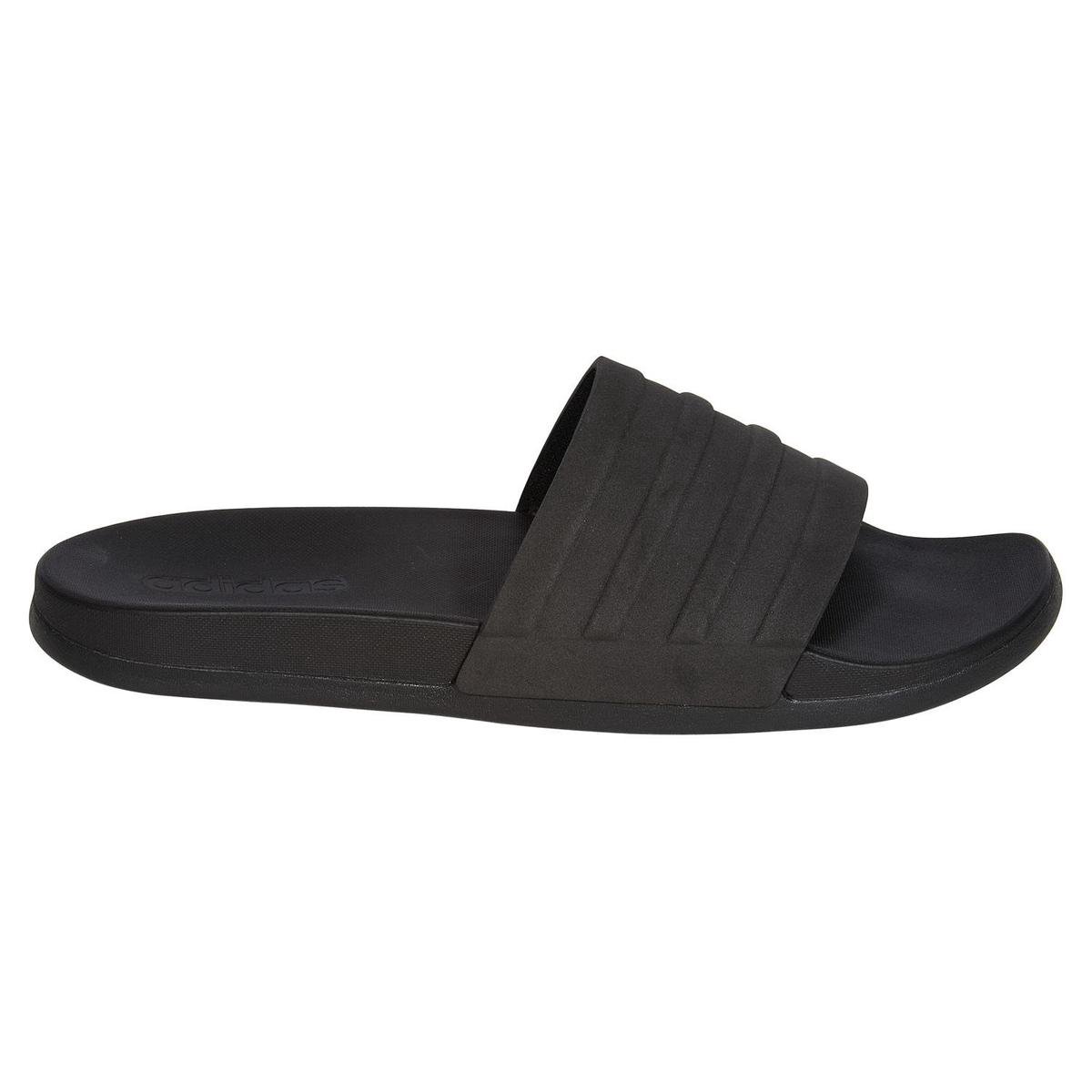 adidas adilette cloudfoam mono slippers zwart heren adidas adilette cloudfoam mono slippers zwart heren