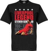 Steven Gerrard Legend T-Shirt - Zwart  - 4XL