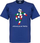 Italia 90 Mascot T-shirt - Blauw - M