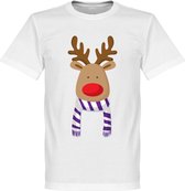 Reindeer Supporter T-Shirt - Paars/Wit - Kinderen - 116