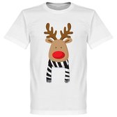 Reindeer Supporter T-Shirt - Wit/Zwart  - L