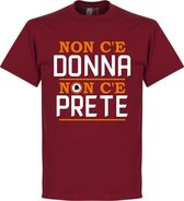 AS Roma Slogan T-Shirt - L