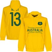 Australië Mooy 13 Team Hooded Sweater - Geel - XL