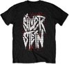 Silverstein Heren Tshirt -L- Graffiti Zwart