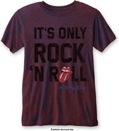 Rolling Stones Heren Tshirt -L- It's Only Rock N' Roll Rood/Bordeaux rood