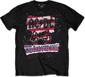 AC/DC Heren Tshirt -M- We Salute You Stripe Zwart