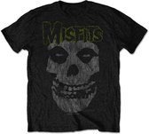 Misfits Heren Tshirt -XL- Classic Vintage Zwart