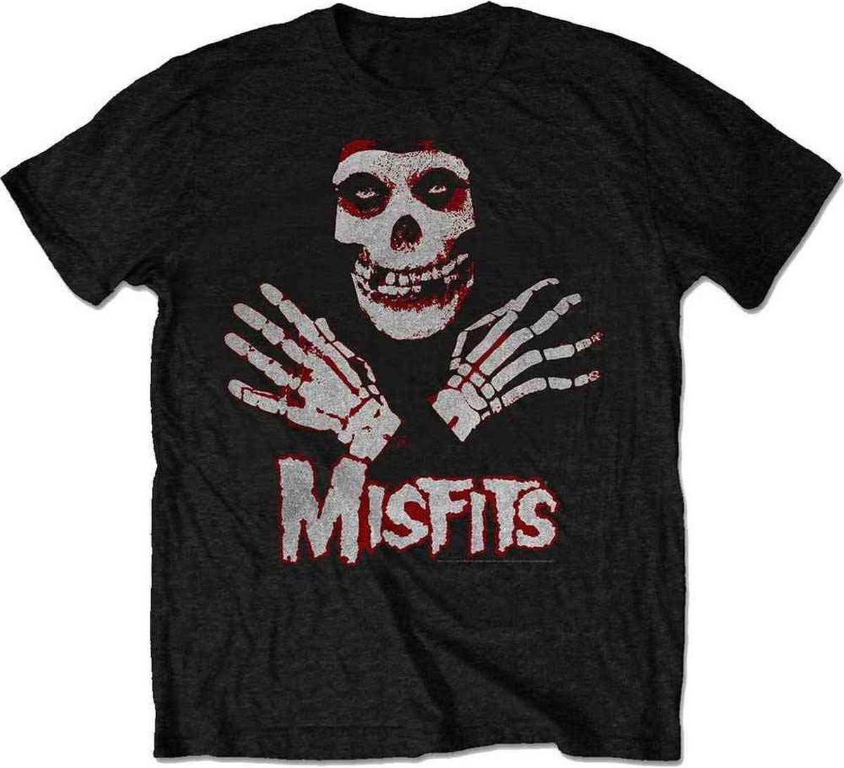 Misfits - Hands Heren T-shirt - L - Zwart