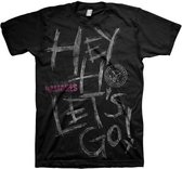 Ramones - Hey Ho Heren T-shirt - S - Zwart