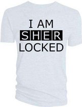 Sherlock Heren Tshirt -L- I Am Sherlocked Wit