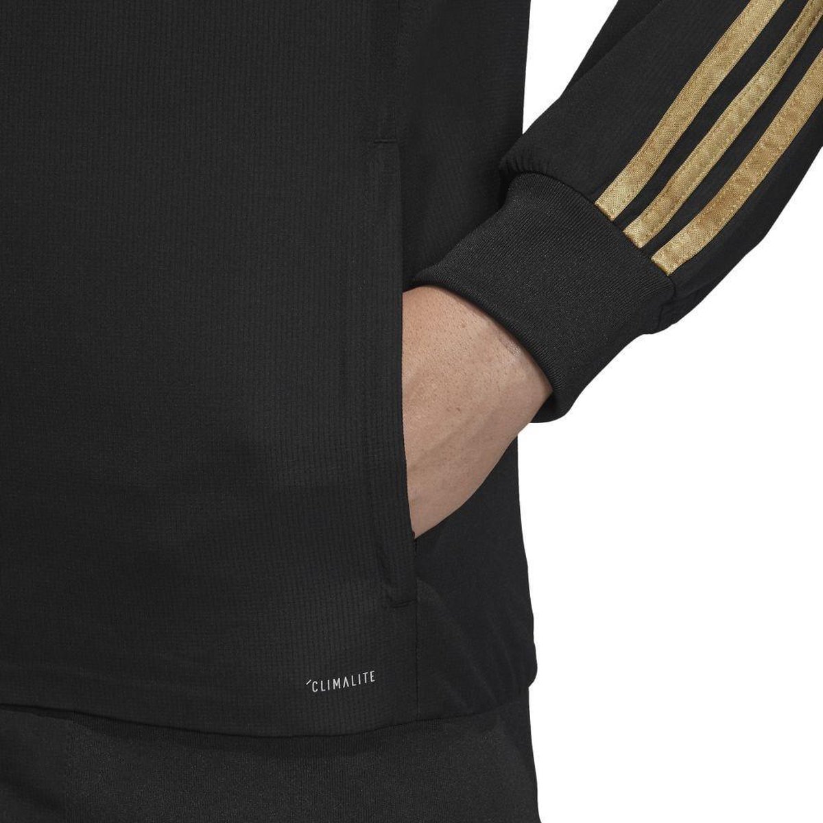 adidas Real Madrid presentatiepak heren 2019 2020 zwart goud bol