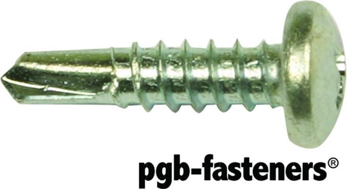 PGB Zelfborende schroef verzinkt half bolkop 3,9x16 mm.