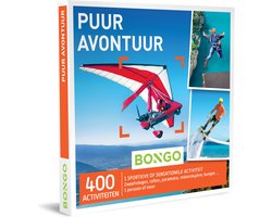 Bongo Bon - Puur Avontuur Cadeaubon - Cadeaukaart cadeau voor man of vrouw | 400 avontuurlijke activiteiten: raften, surfen, bungeesprong en meer