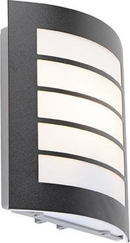 QAZQA miro - Moderne Wandlamp voor buiten - 1 lichts - Zwart - Buitenverlichting