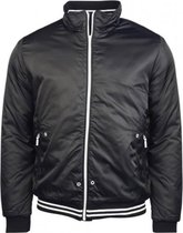 Kariban heren padded blouson jacket - Zwart/Wit - S