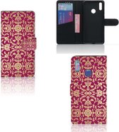 Huawei Y7 (2019) Wallet Case Barok Pink